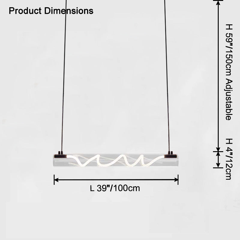 WOW Rope Led Horizontal Tube Pendant Light-wow2766