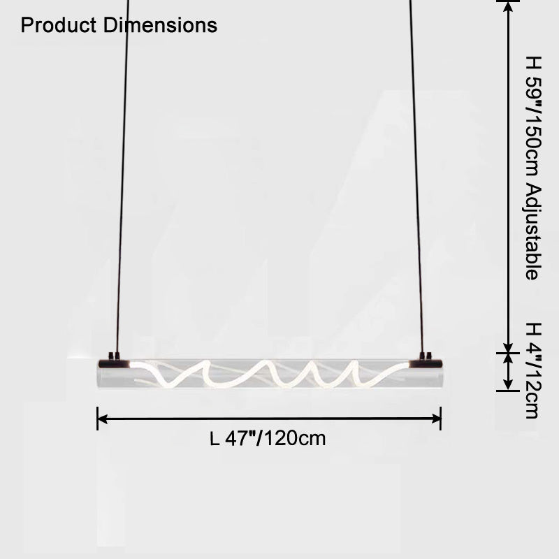 WOW Rope Led Horizontal Tube Pendant Light-wow2766