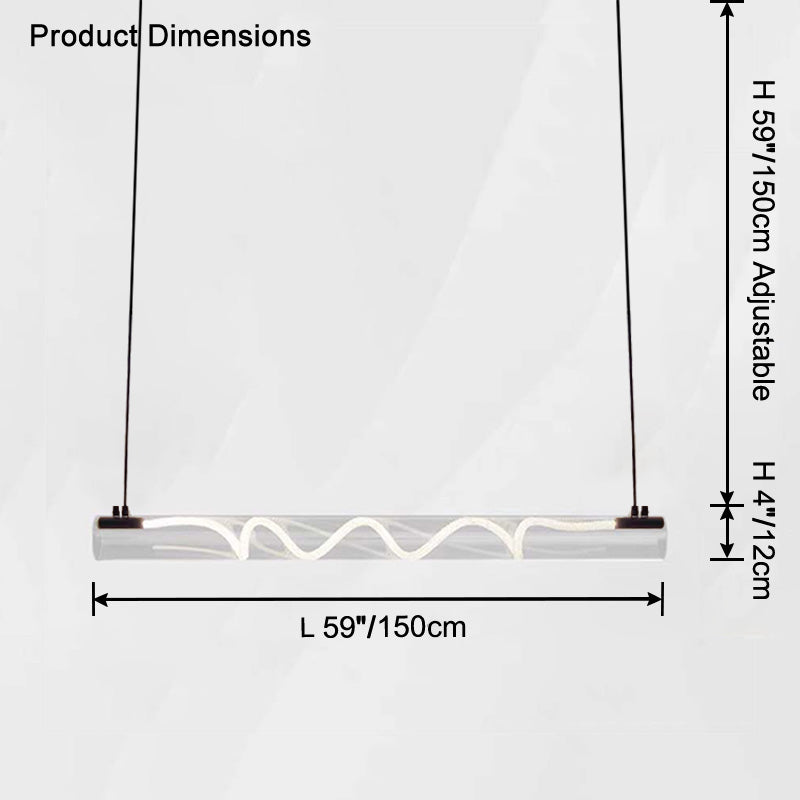 WOW Rope Led Horizontal Tube Pendant Light-wow2766