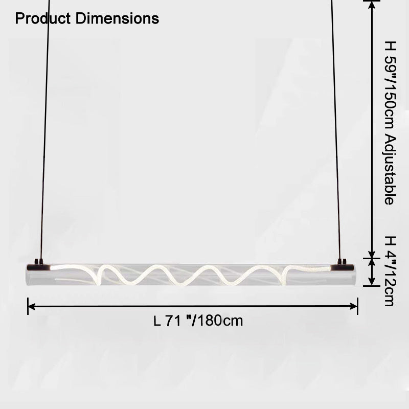 WOW Rope Led Horizontal Tube Pendant Light-wow2766