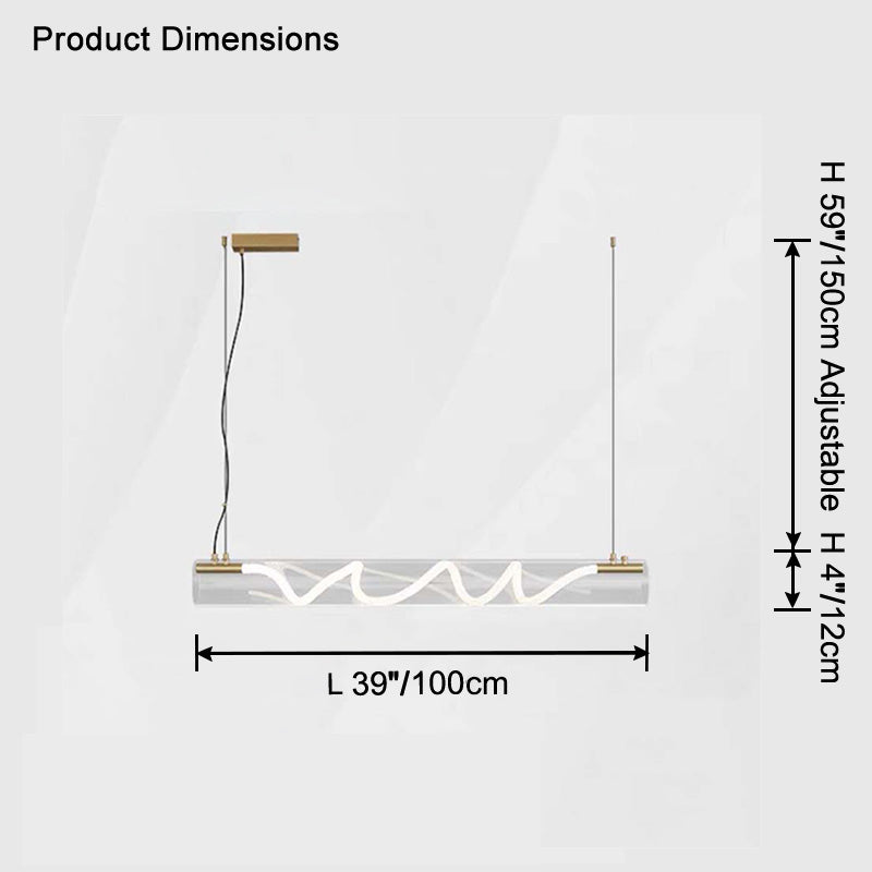 WOW Rope Led Horizontal Tube Pendant Light-wow2766