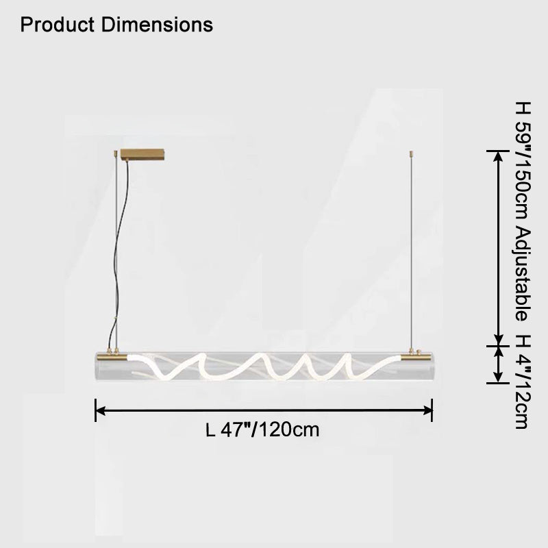WOW Rope Led Horizontal Tube Pendant Light-wow2766