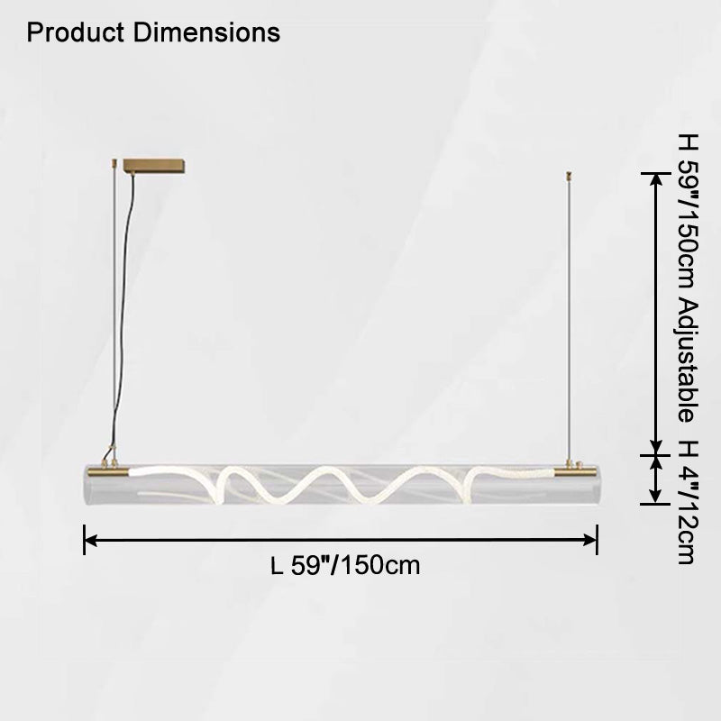 WOW Rope Led Horizontal Tube Pendant Light-wow2766