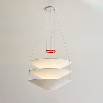 WOW Tiered Cone Rice Paper Pendant Light-wow2775