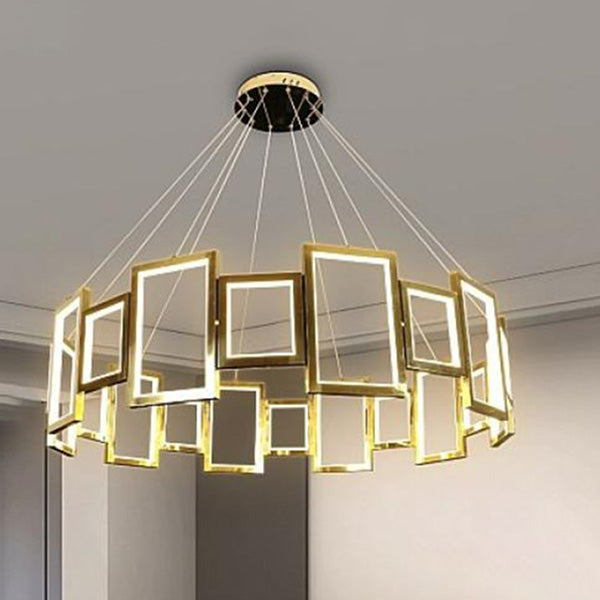 WOW Rectangular Led Round Chandelier-wow2778