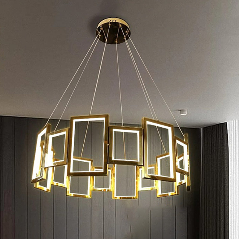 WOW Rectangular Led Round Chandelier-wow2778