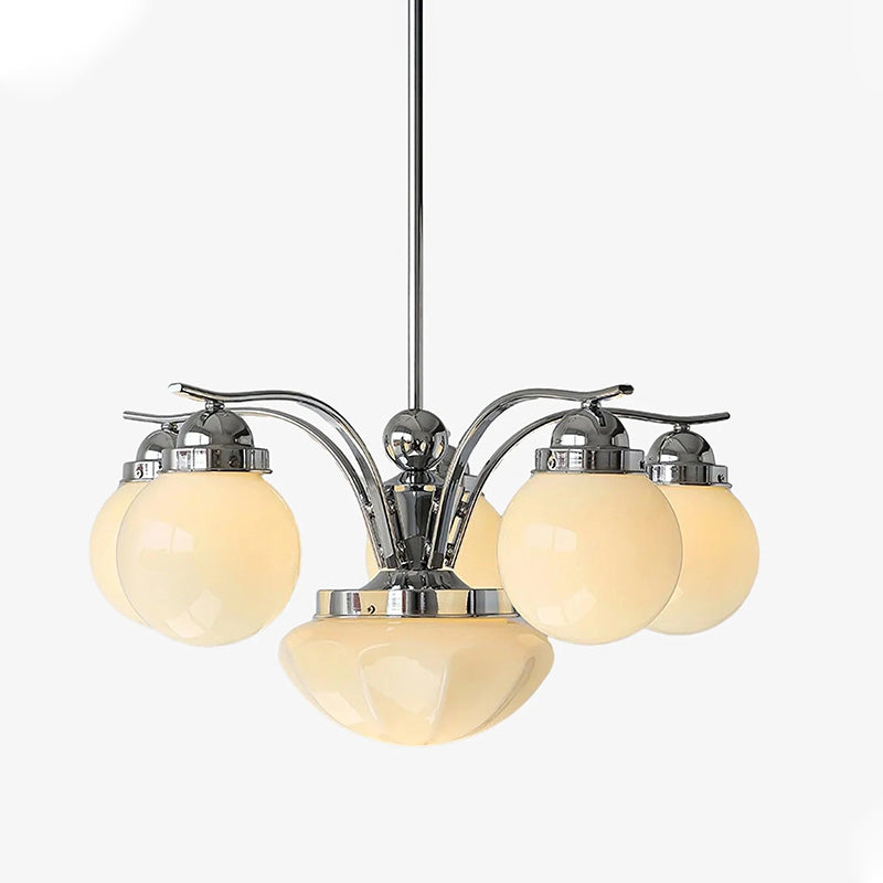 WOW Coloured Glass Globe Arm Chandelier-wow2785
