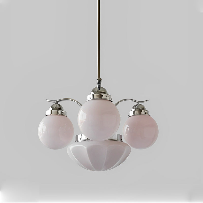 WOW Coloured Glass Globe Arm Chandelier-wow2785