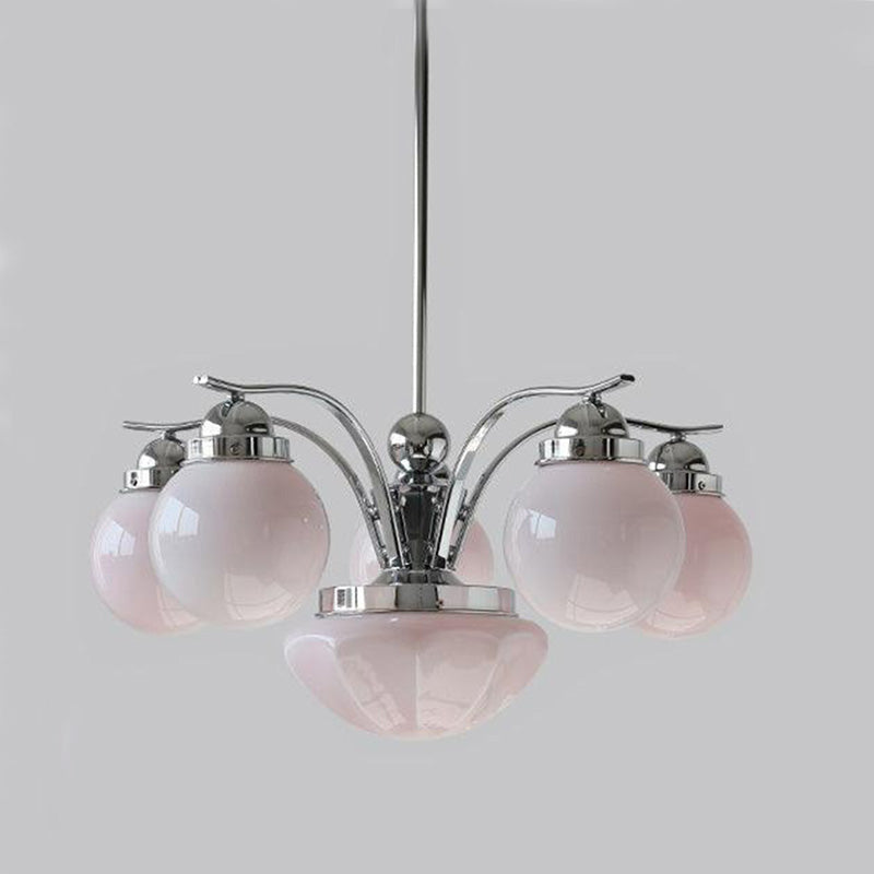 WOW Coloured Glass Globe Arm Chandelier-wow2785