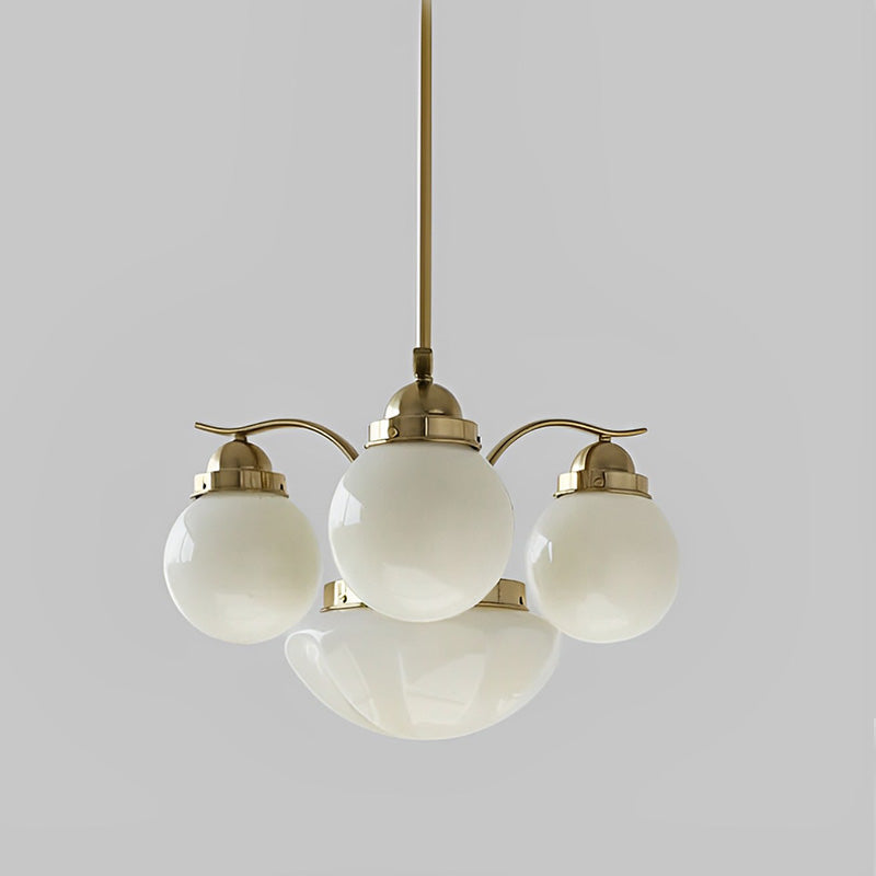 WOW Coloured Glass Globe Arm Chandelier-wow2785