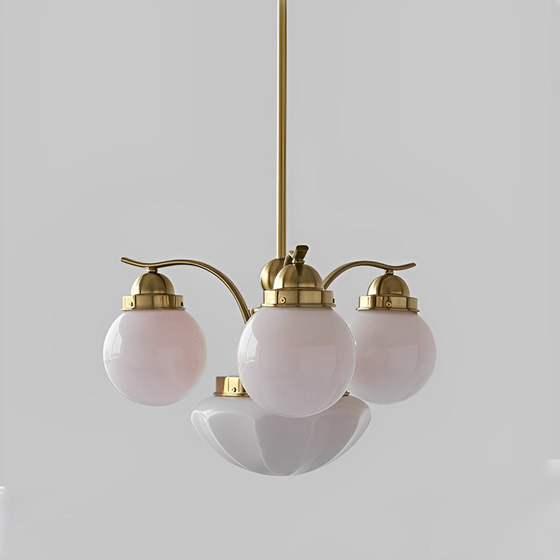 WOW Coloured Glass Globe Arm Chandelier-wow2785