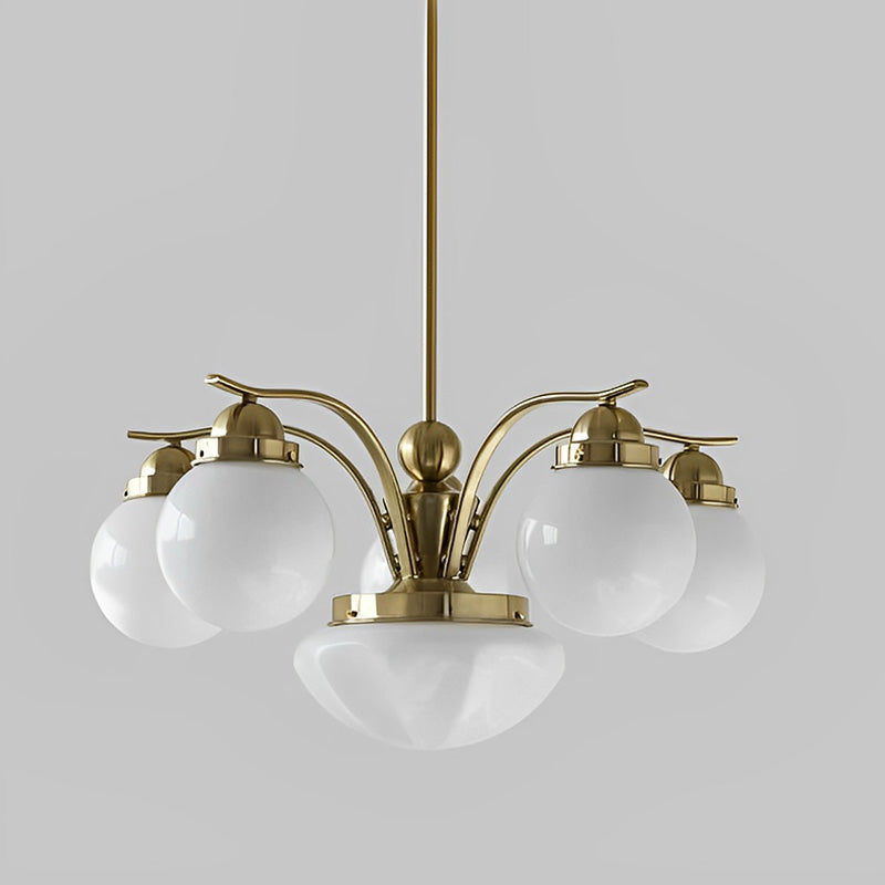 WOW Coloured Glass Globe Arm Chandelier-wow2785
