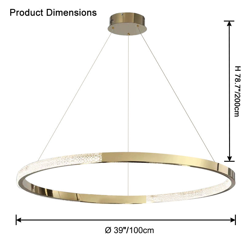 WOW Gold Ring Led Chandelier-wow2795