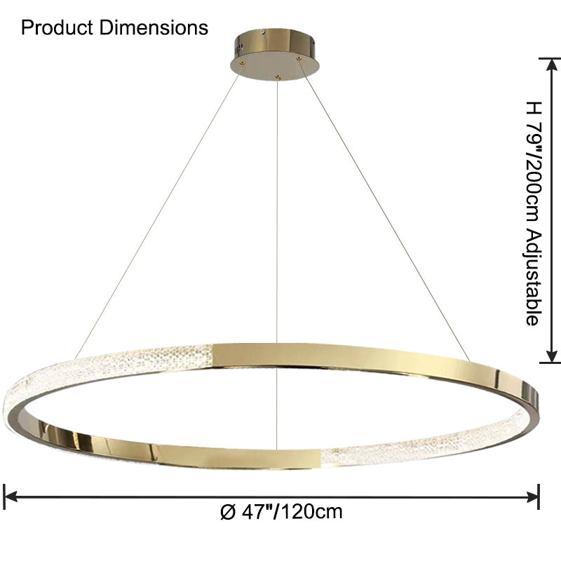 WOW Gold Ring Led Chandelier-wow2795