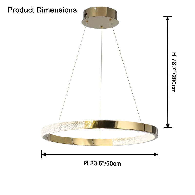WOW Gold Ring Led Chandelier-wow2795