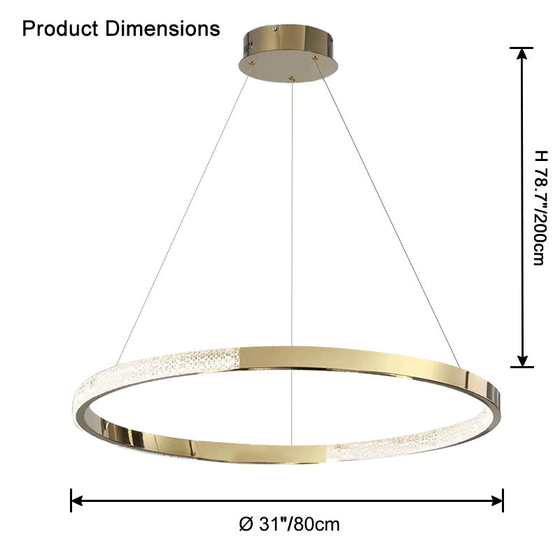 WOW Gold Ring Led Chandelier-wow2795