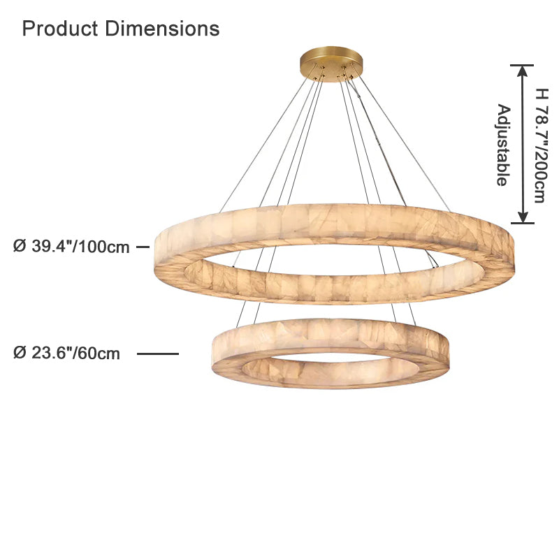 WOW Alabaster Tiered Chandelier-wow2804