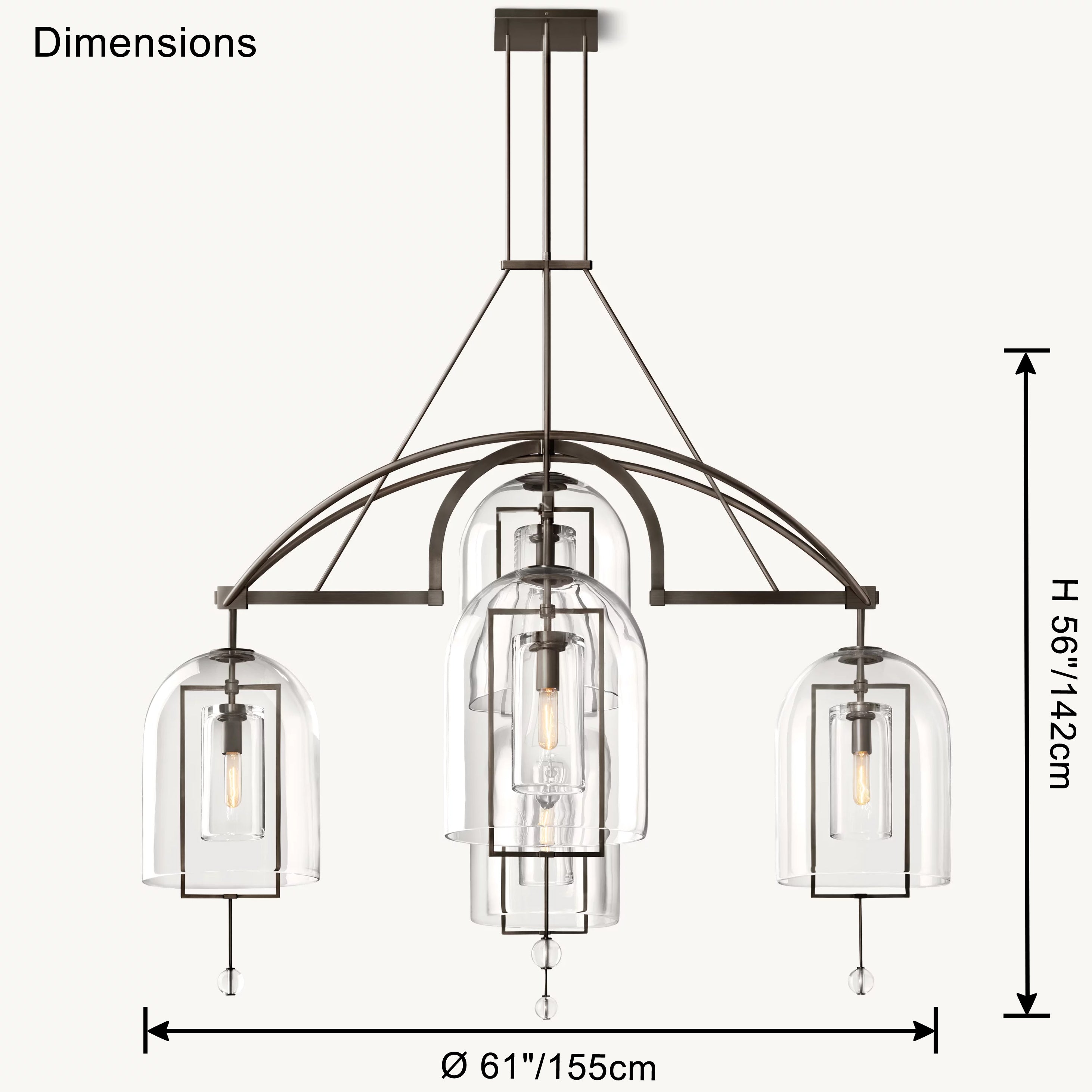 WOW Bell Glass Chandelier-wow2813