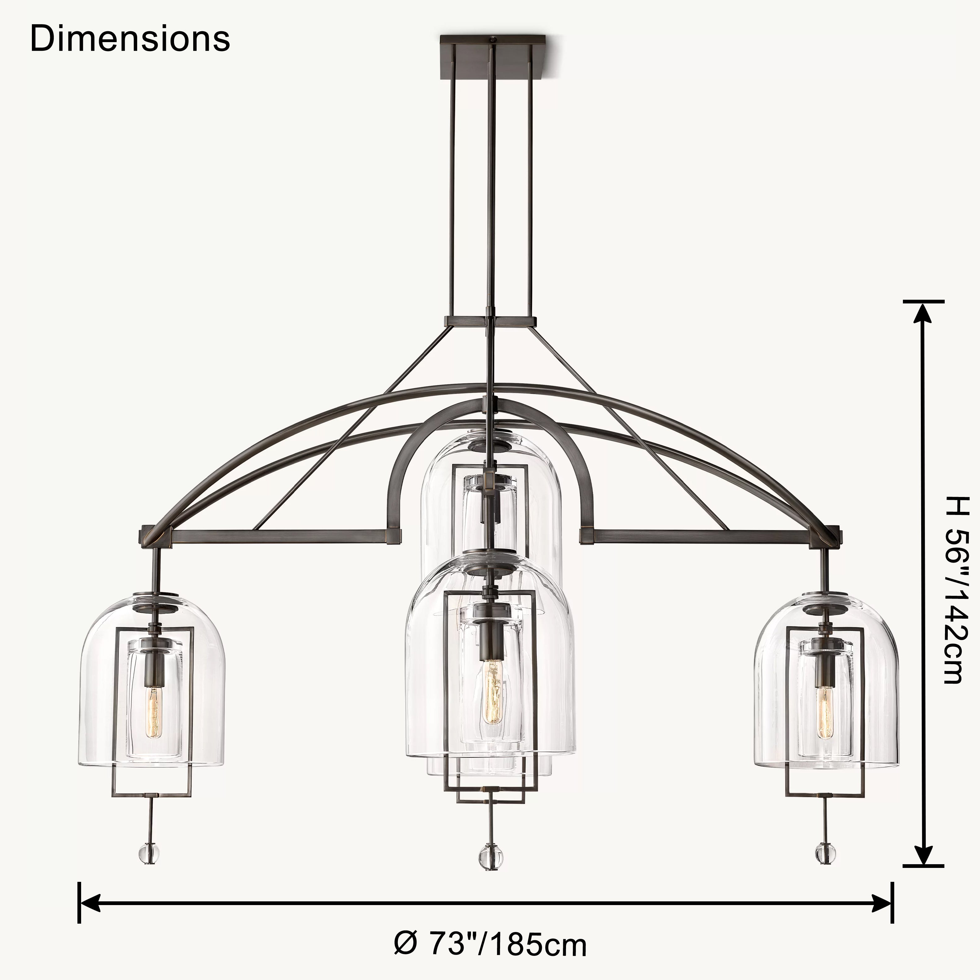 WOW Bell Glass Chandelier-wow2813