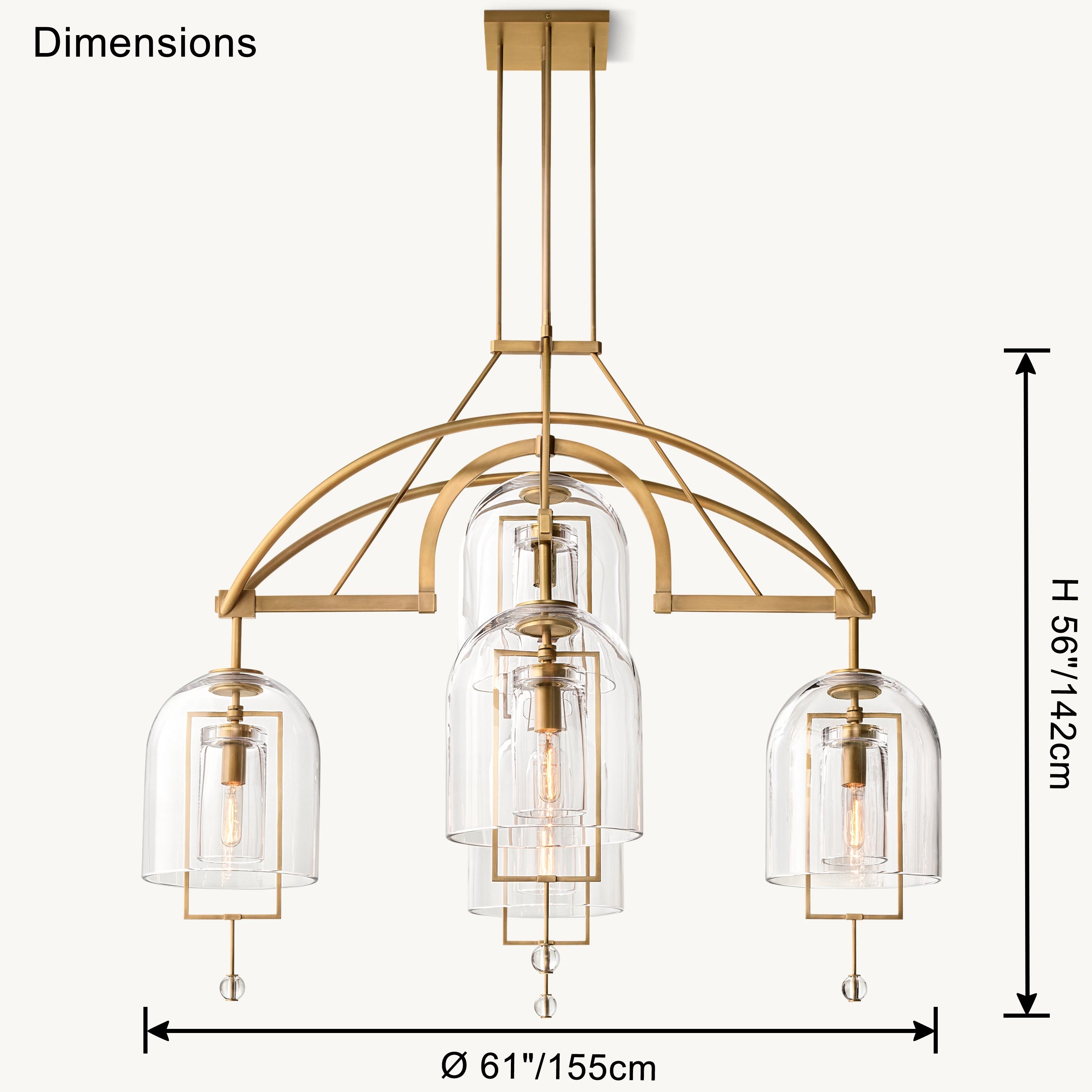 WOW Bell Glass Chandelier-wow2813