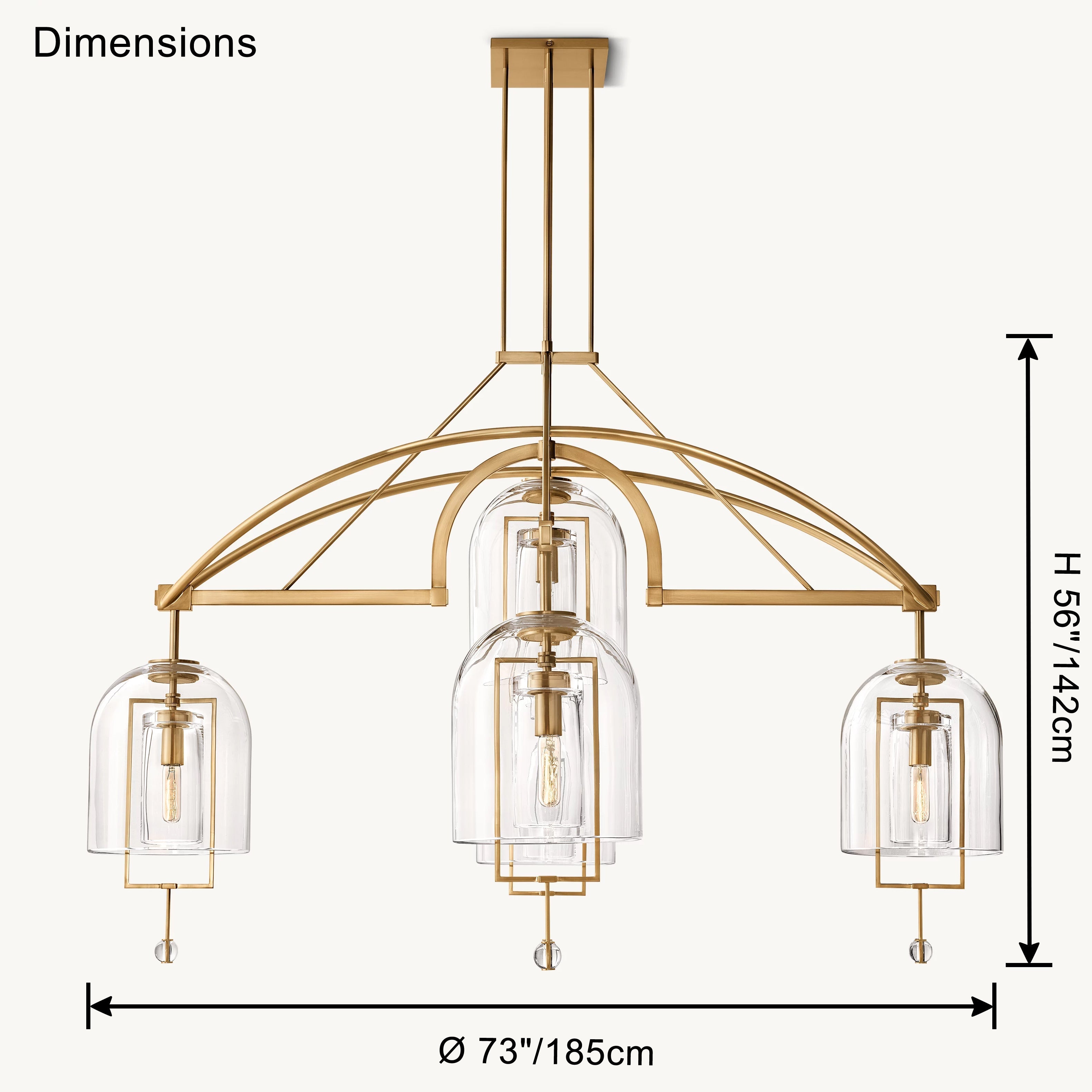 WOW Bell Glass Chandelier-wow2813