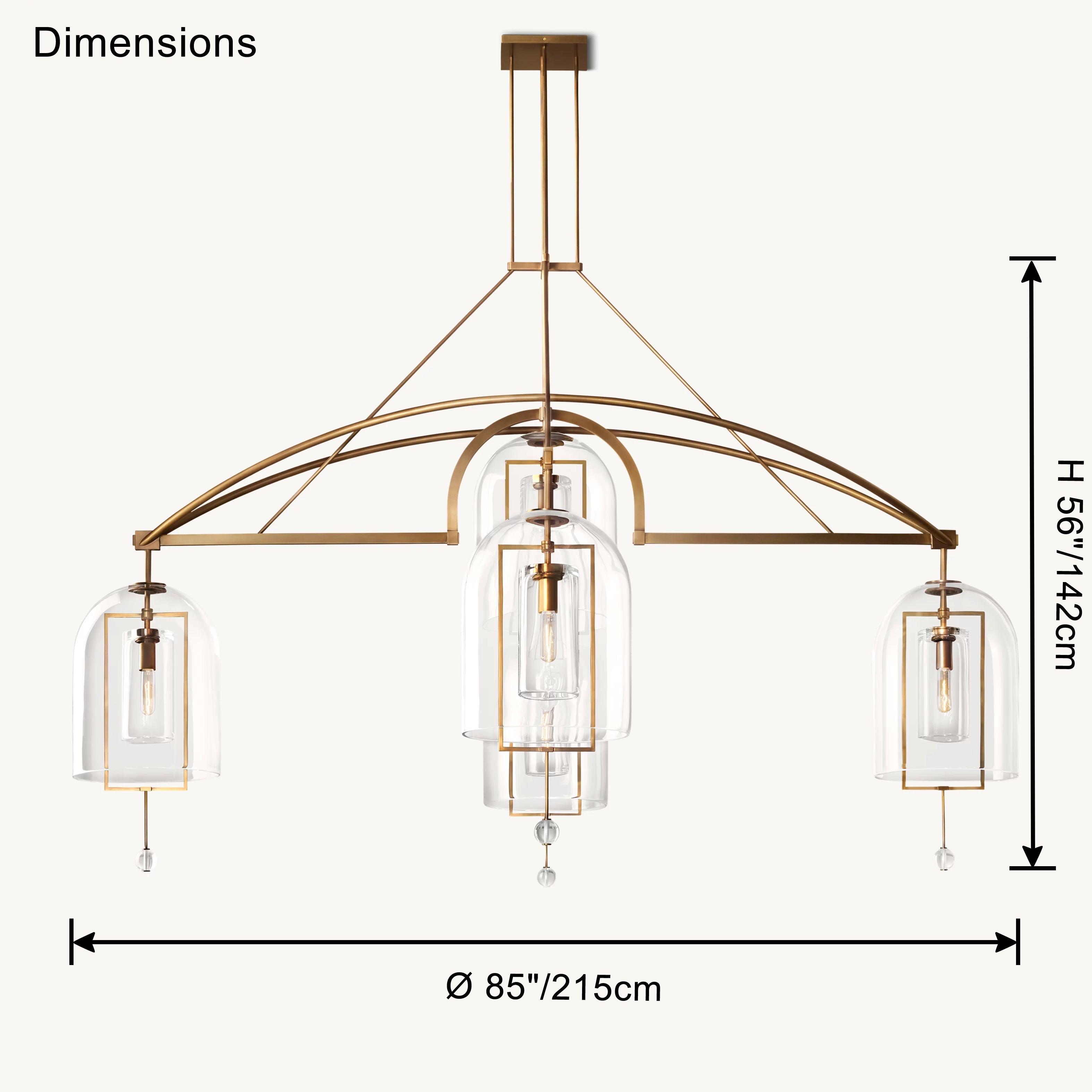 WOW Bell Glass Chandelier-wow2813