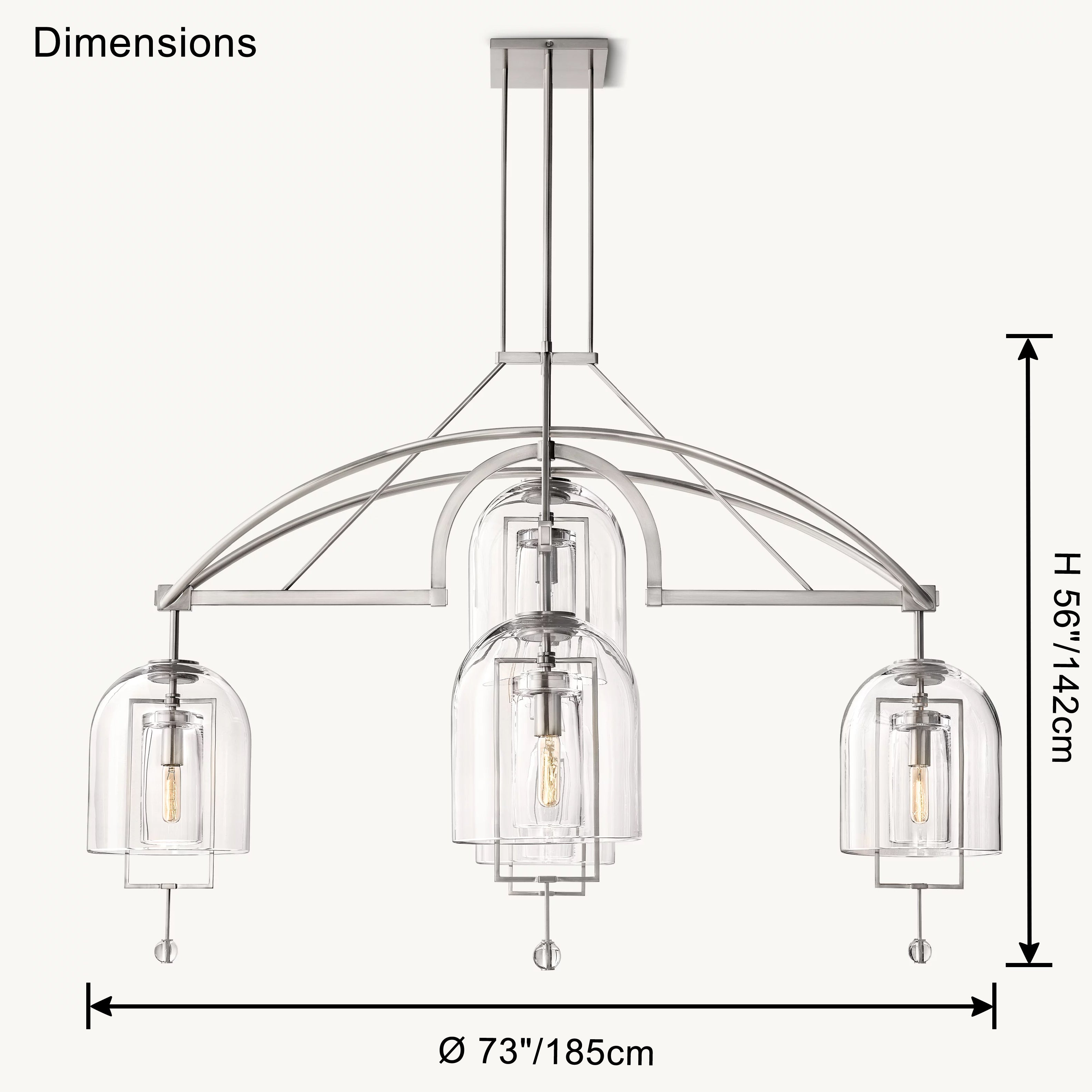WOW Bell Glass Chandelier-wow2813