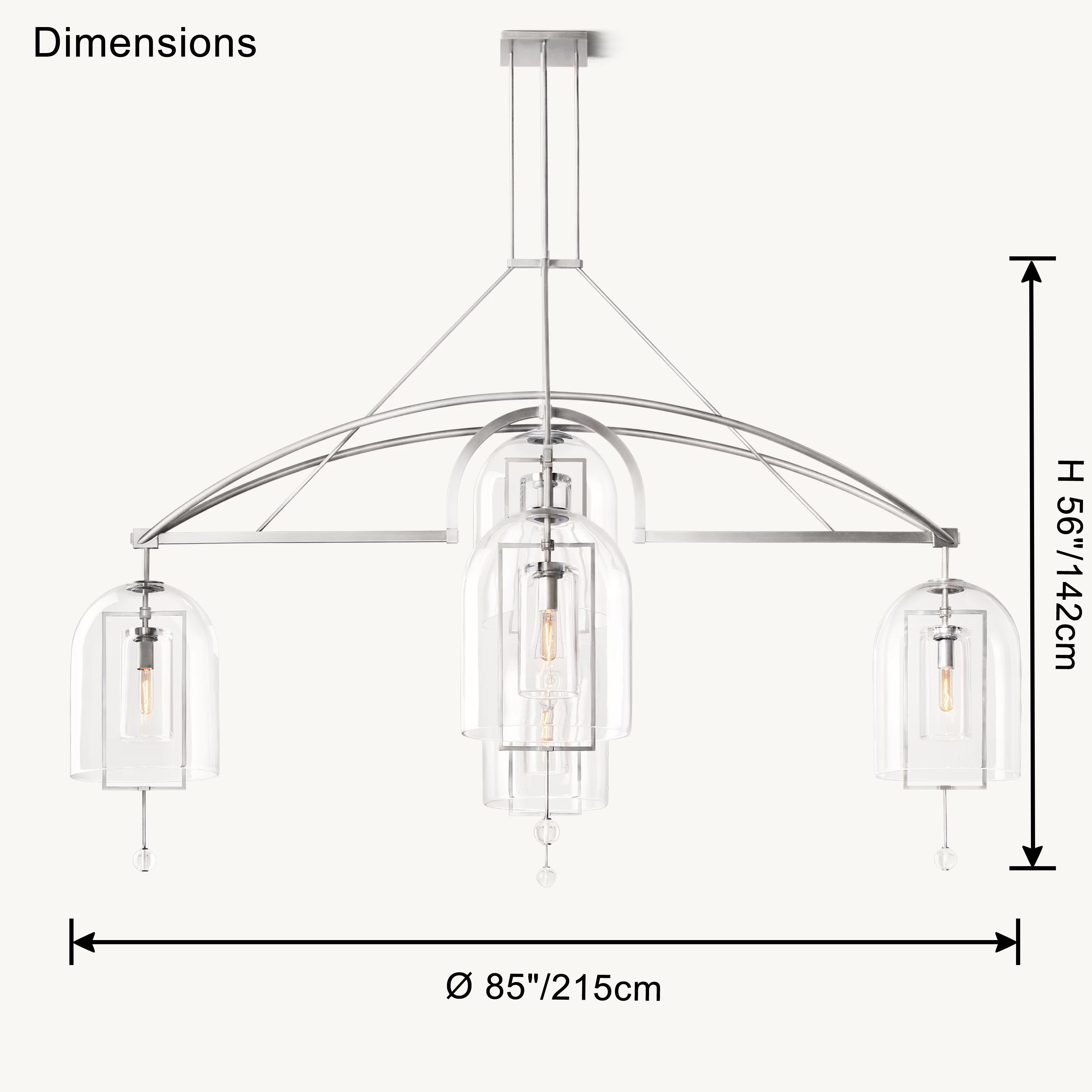 WOW Bell Glass Chandelier-wow2813