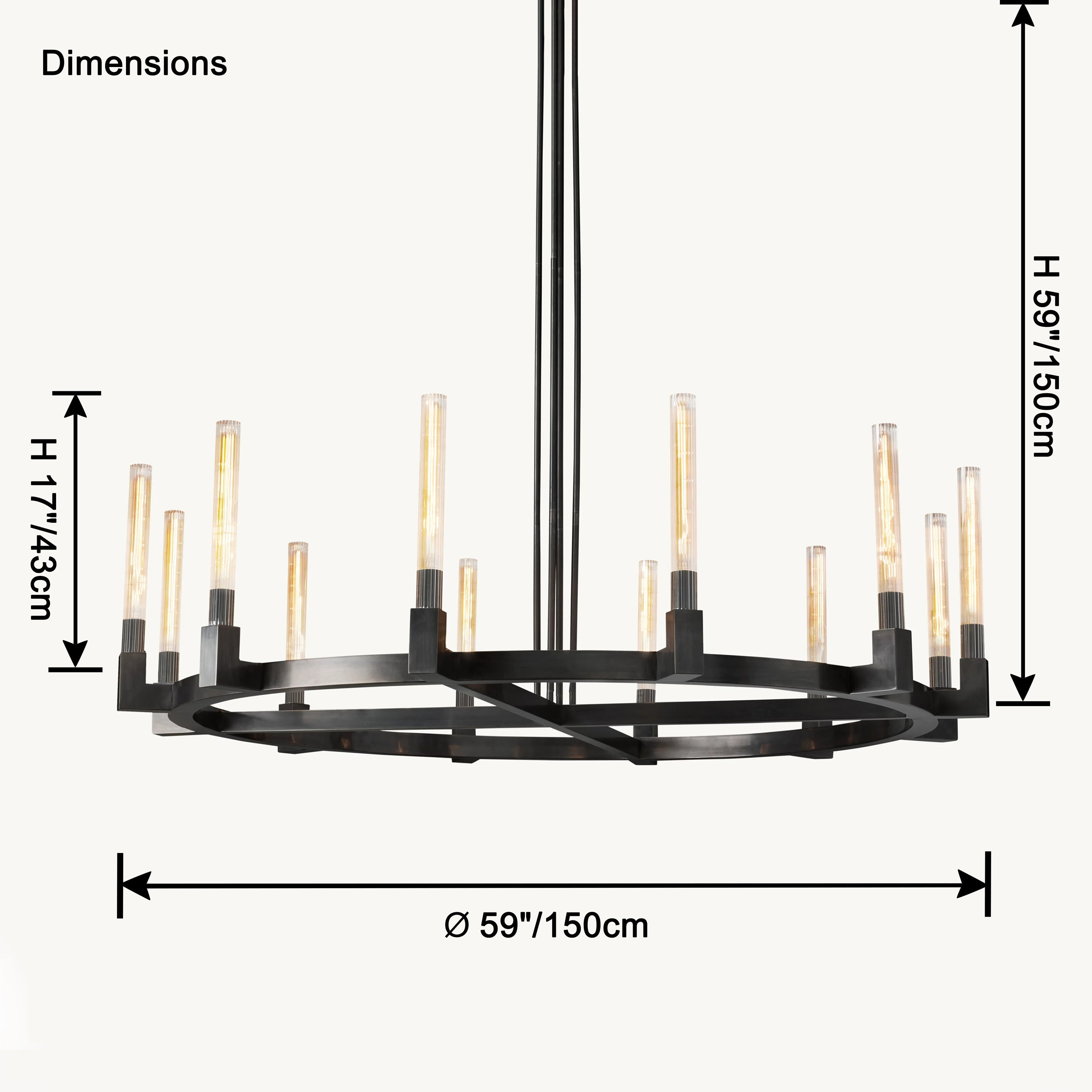 WOW Candle Round Chandelier-wow2815