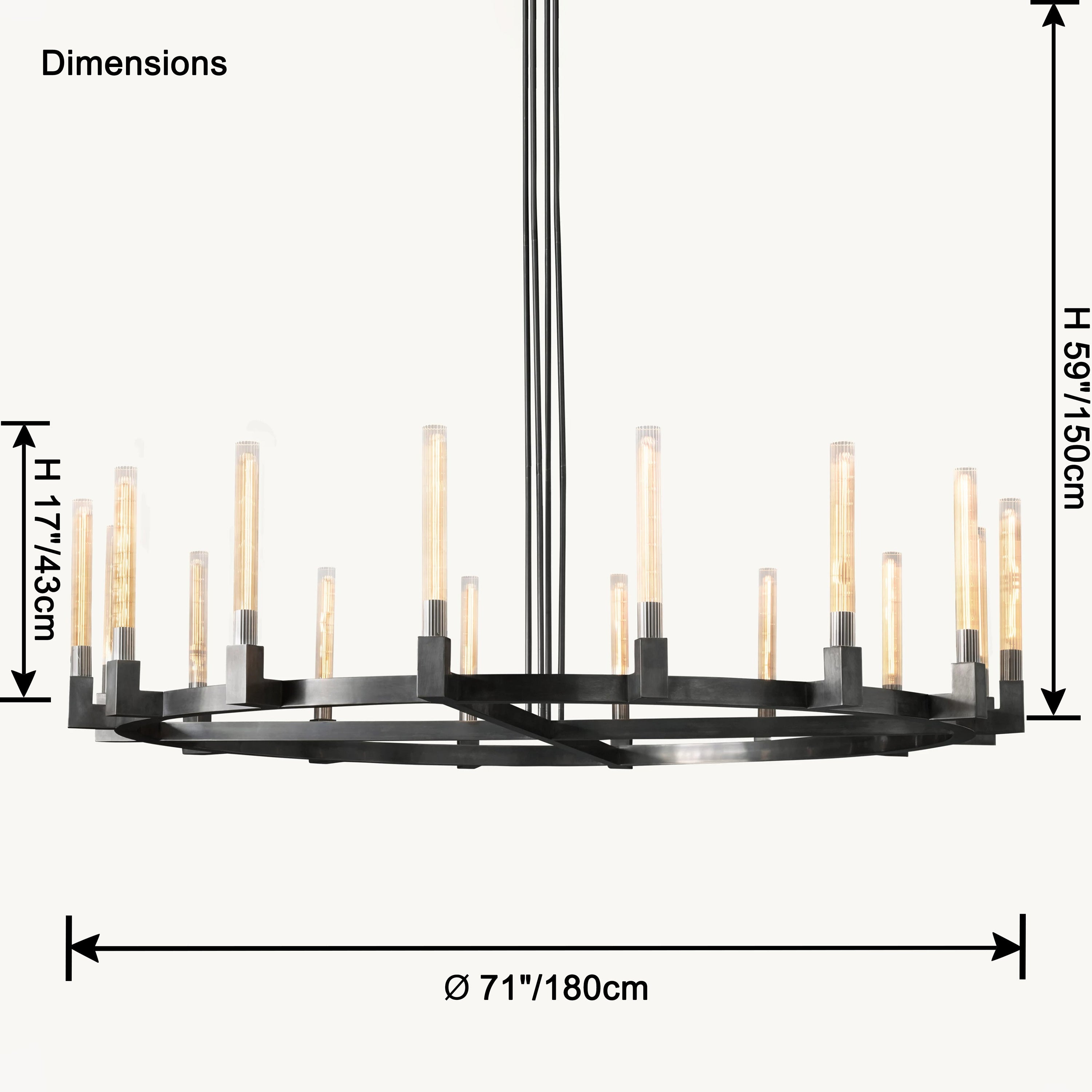 WOW Candle Round Chandelier-wow2815