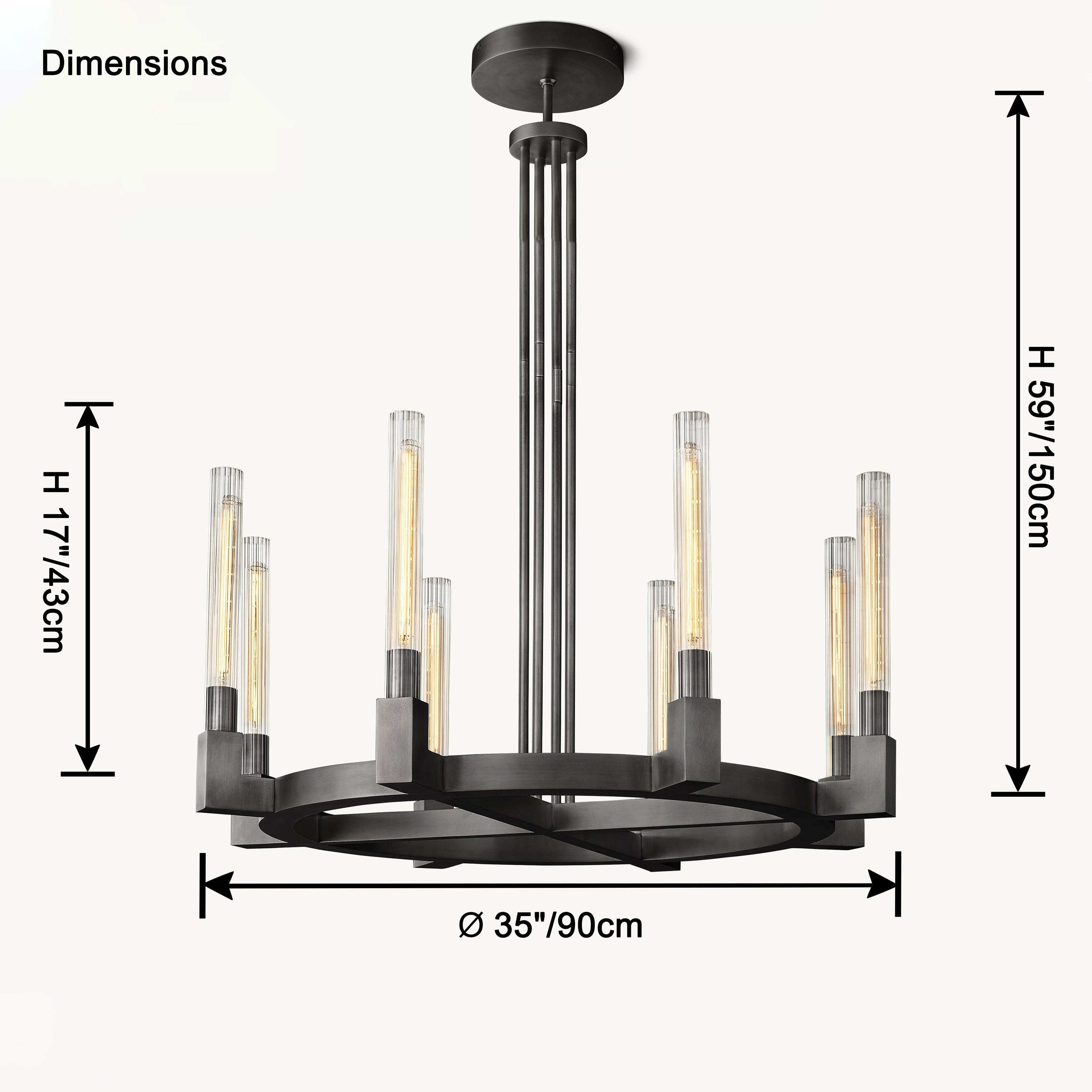 WOW Candle Round Chandelier-wow2815