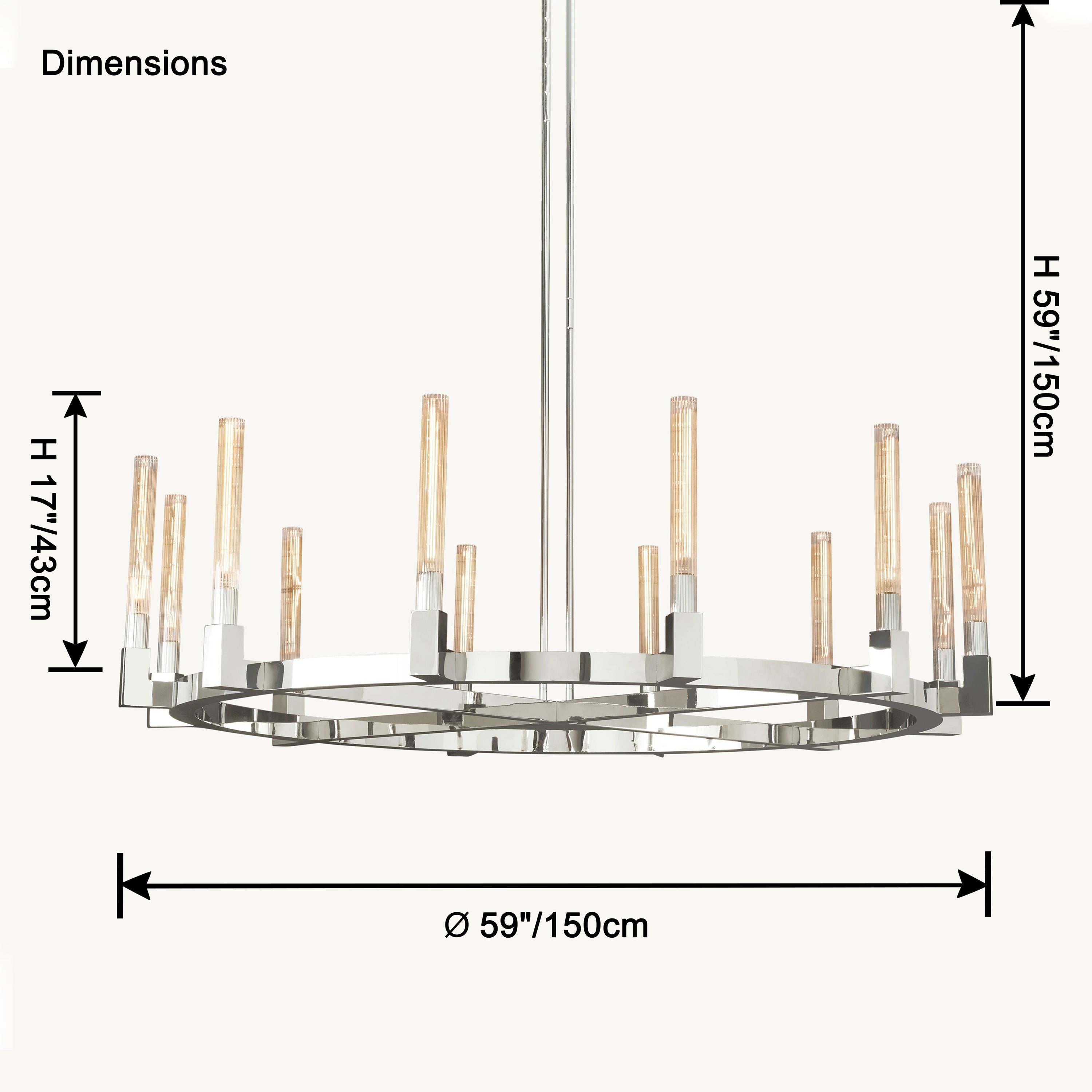 WOW Candle Round Chandelier-wow2815