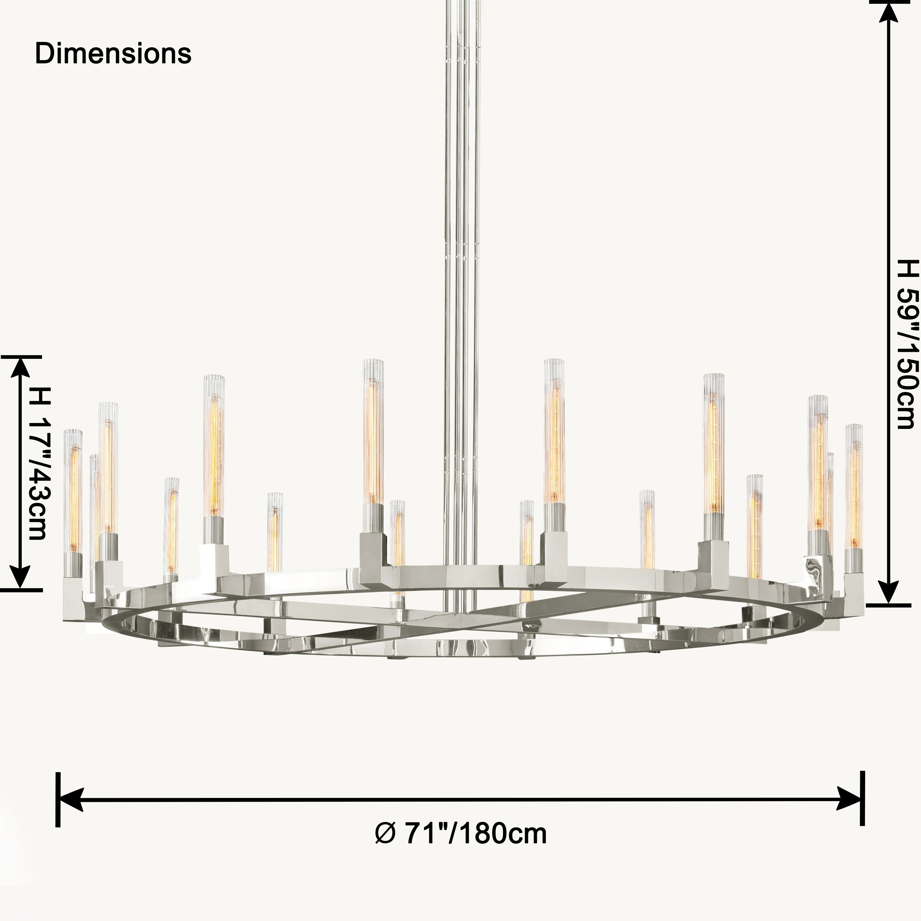 WOW Candle Round Chandelier-wow2815