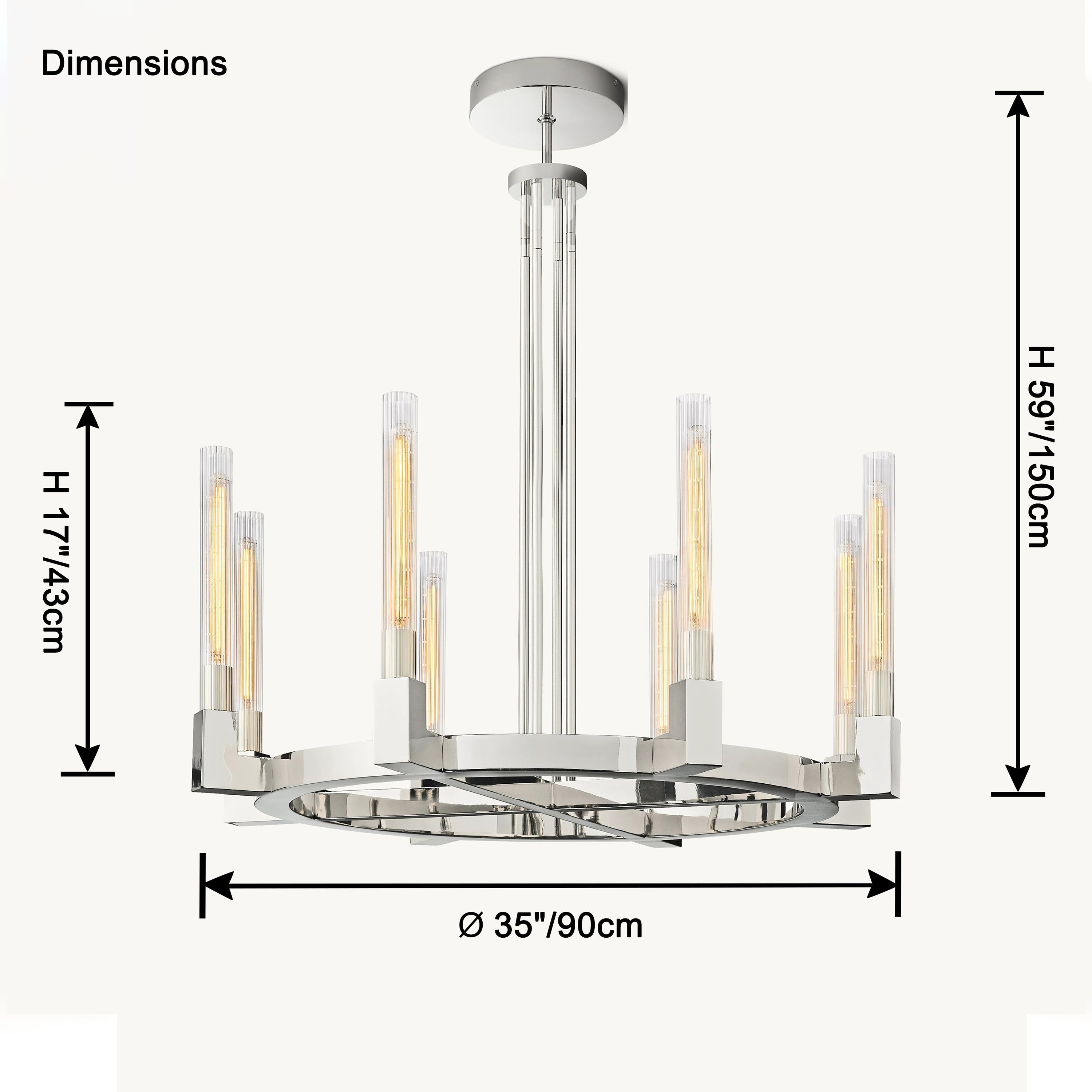 WOW Candle Round Chandelier-wow2815