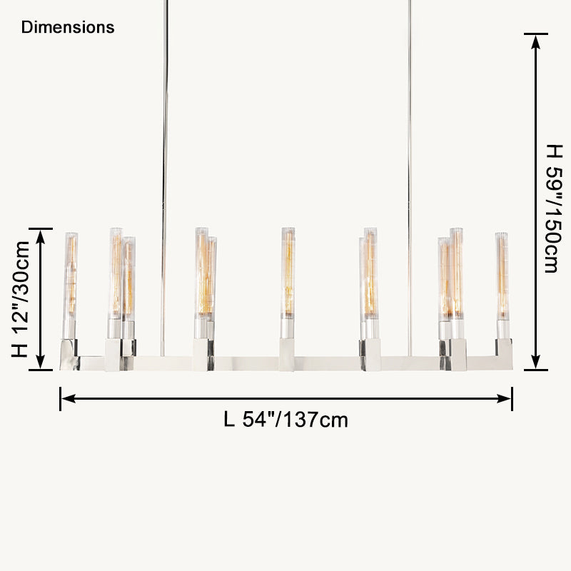 WOW Candle Linear Chandelier-wow2816