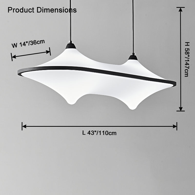 WOW Flying Saucer Acrylic Chandelier-wow2820