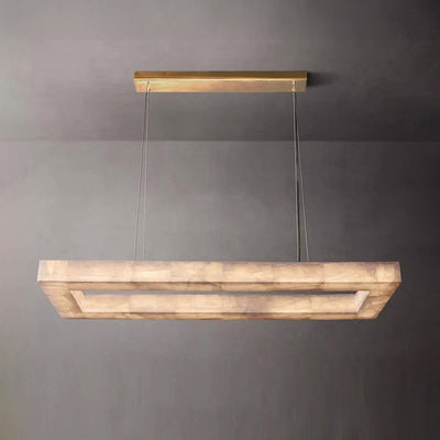 WOW Rectangle Alabaster Chandelier-wow2822