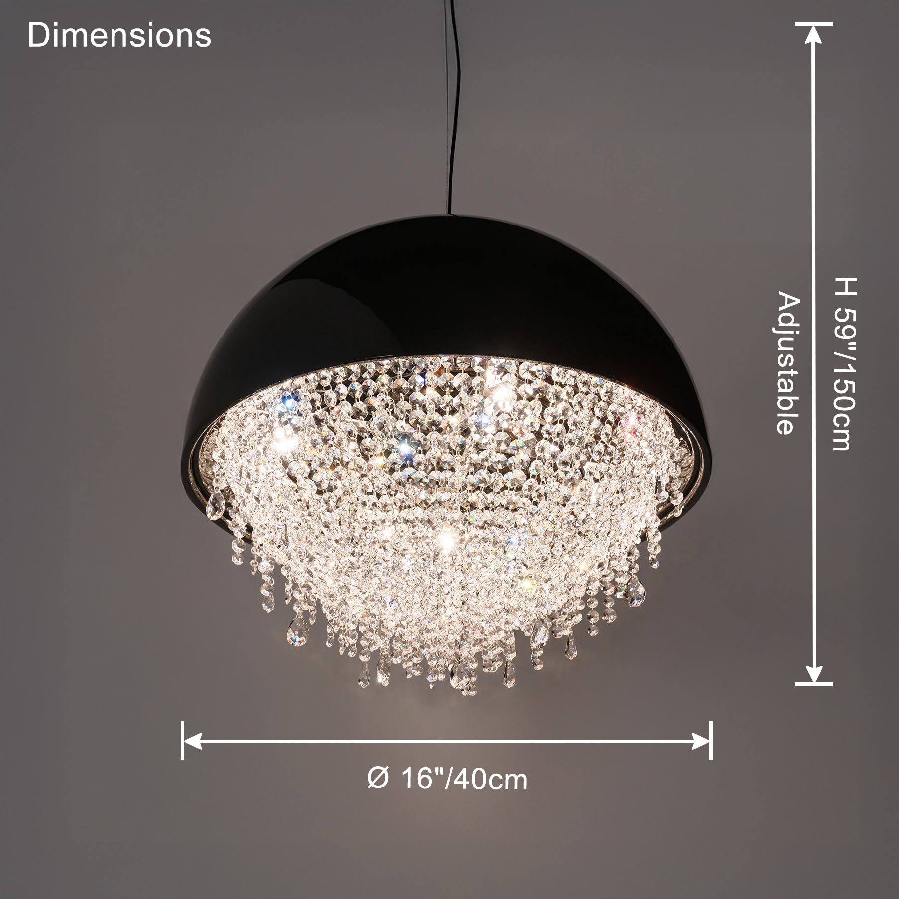 WOW Dome Crystal Chandelier-wow2825