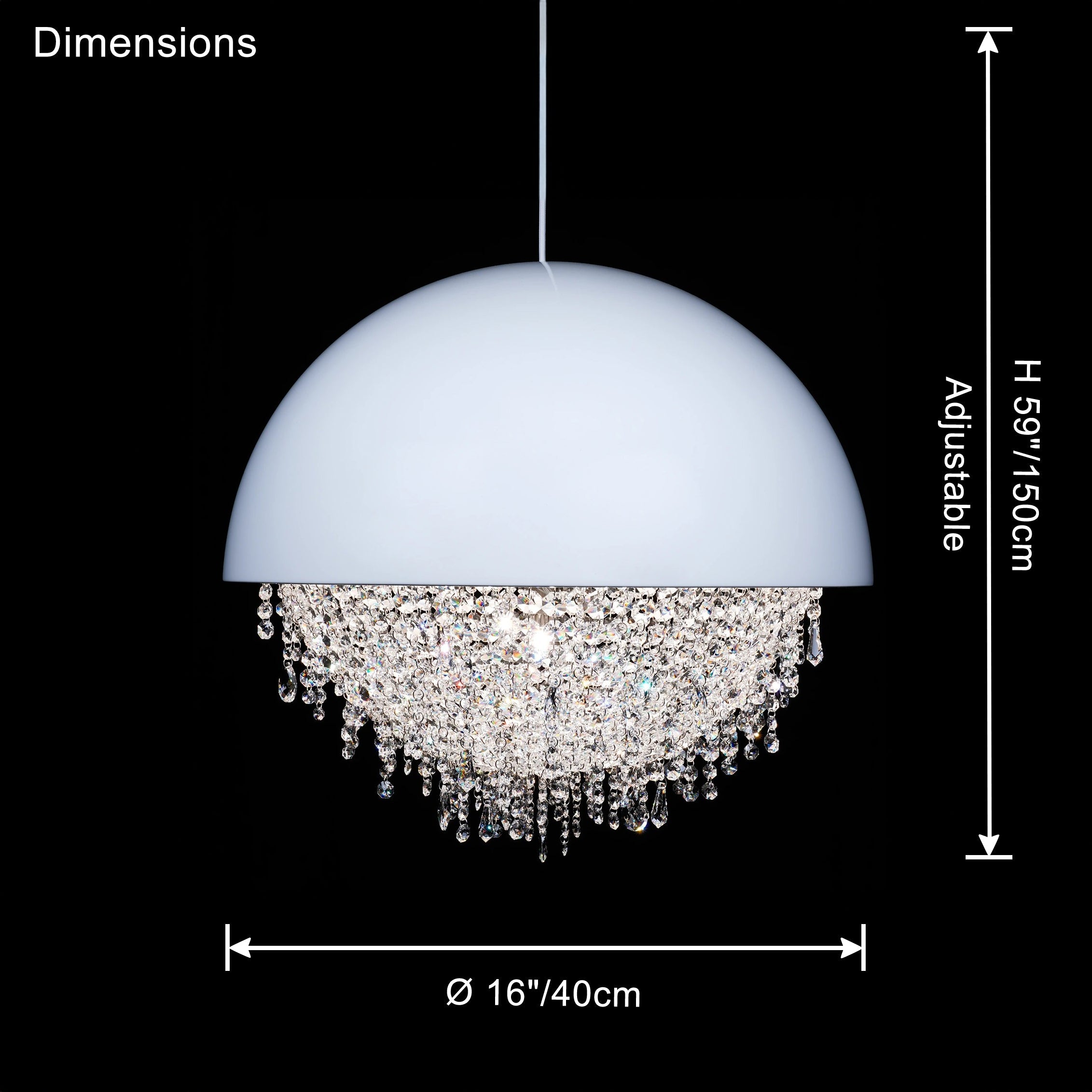 WOW Dome Crystal Chandelier-wow2825
