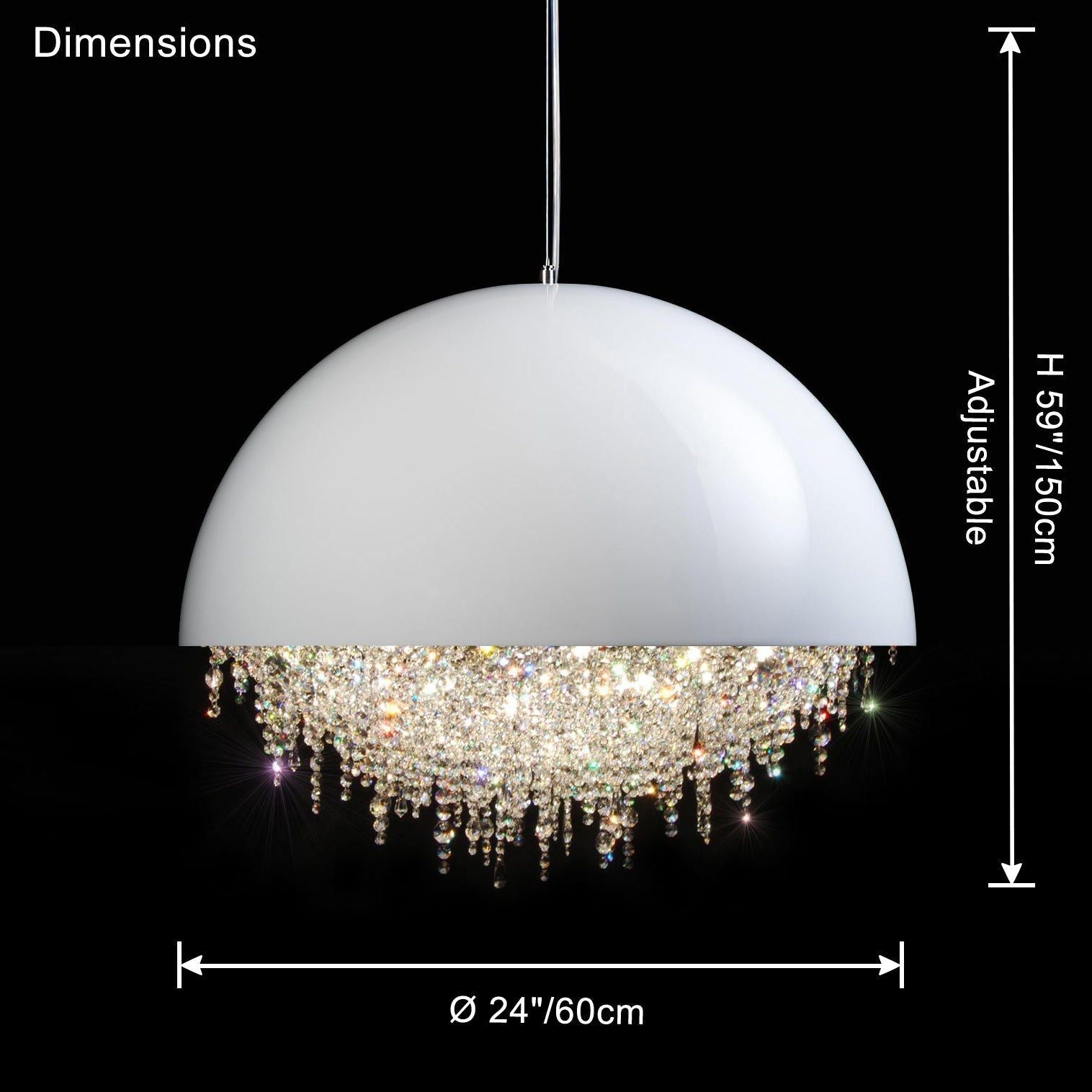 WOW Dome Crystal Chandelier-wow2825