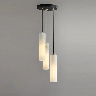 WOW Cascading Cylinder Alabaster Chandelier-wow2827