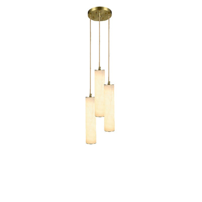 WOW Cascading Cylinder Alabaster Chandelier-wow2827