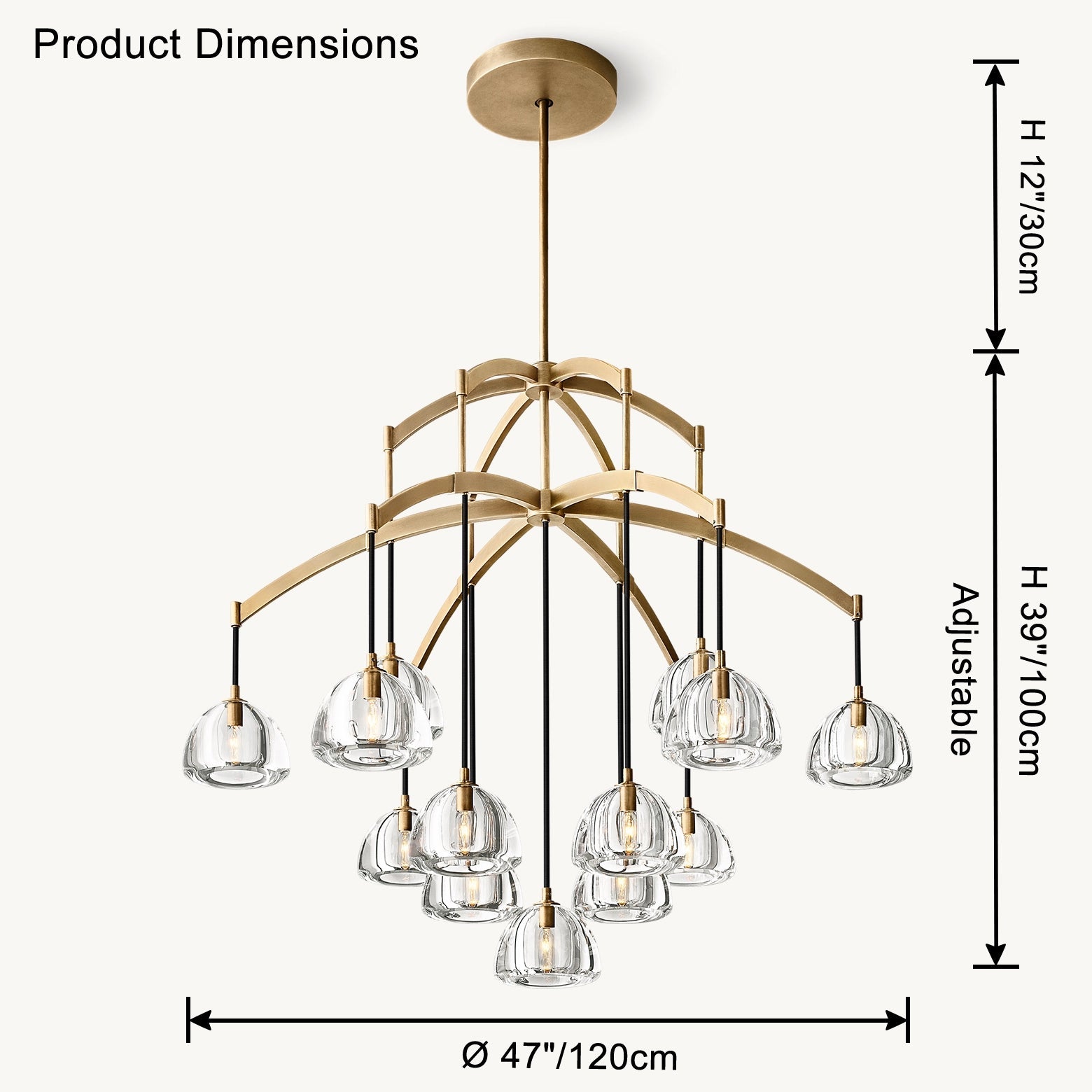 WOW Multi Light Crystal Pendant Chandelier-wow2828