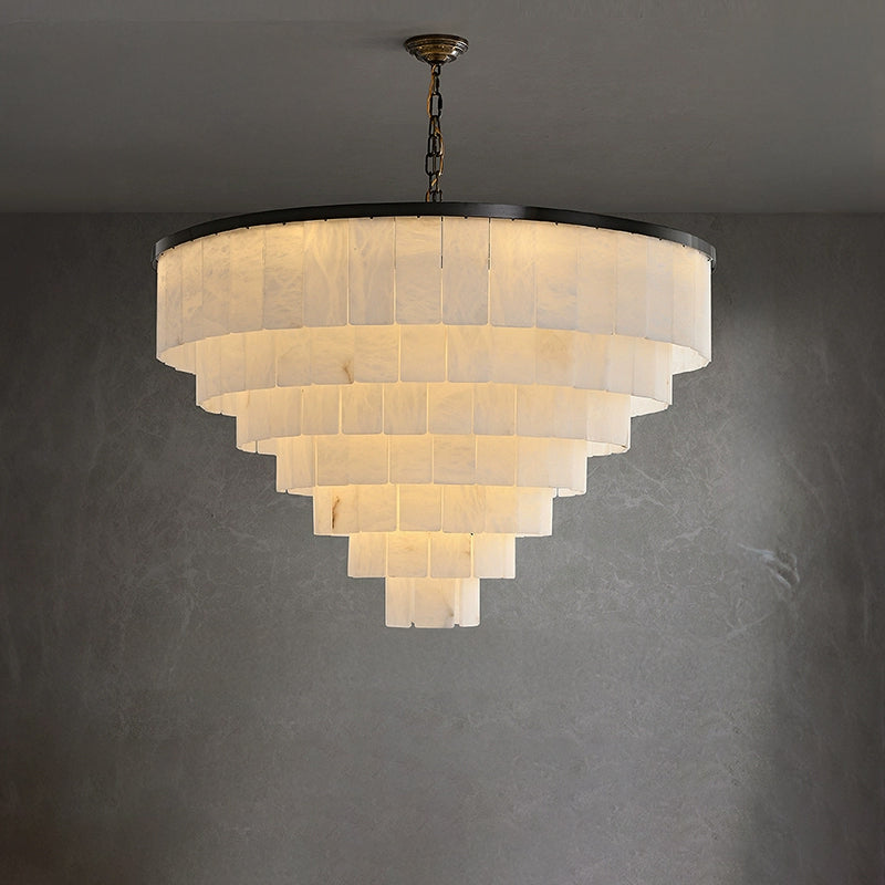 WOW Tiered Alabaster Chandelier -wow2832