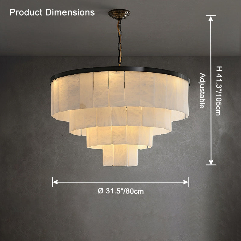 WOW Tiered Alabaster Chandelier -wow2832