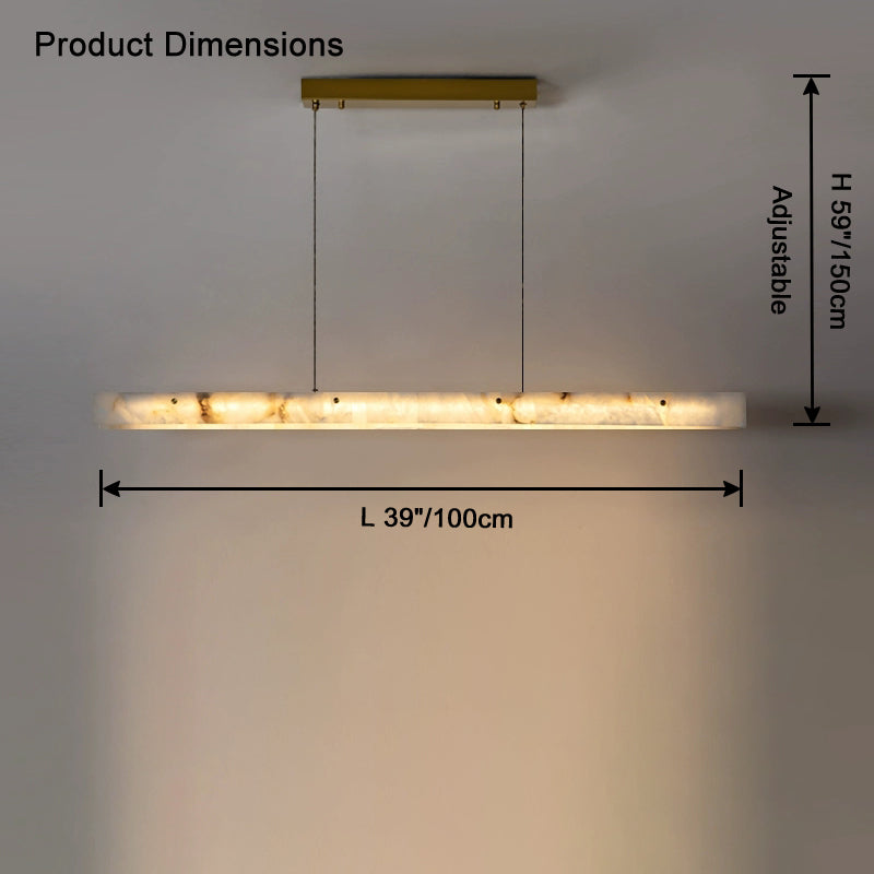 WOW Linear Alabaster Chandelier-wow2833