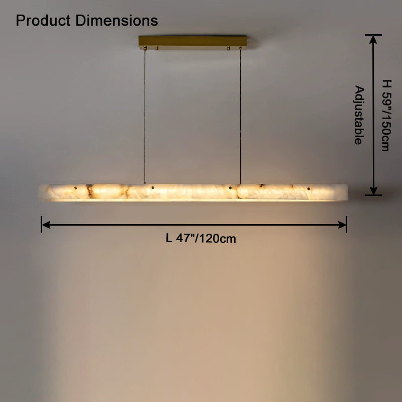 WOW Linear Alabaster Chandelier-wow2833