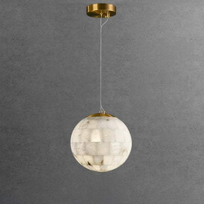 WOW Globe Alabaster Pendant Light-wow2835