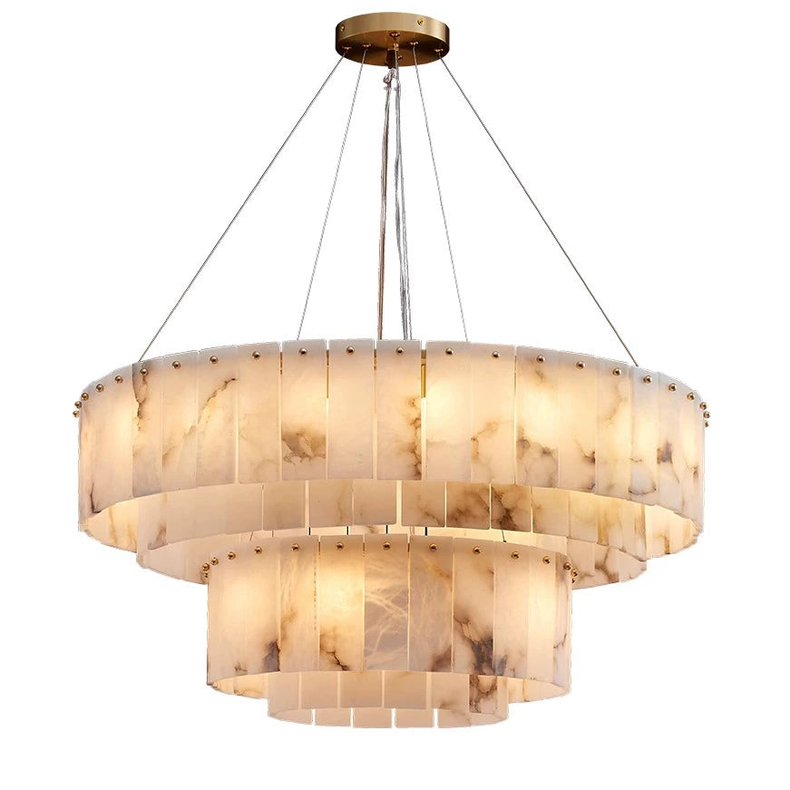 WOW Tiered Alabaster Chandelier-wow2844