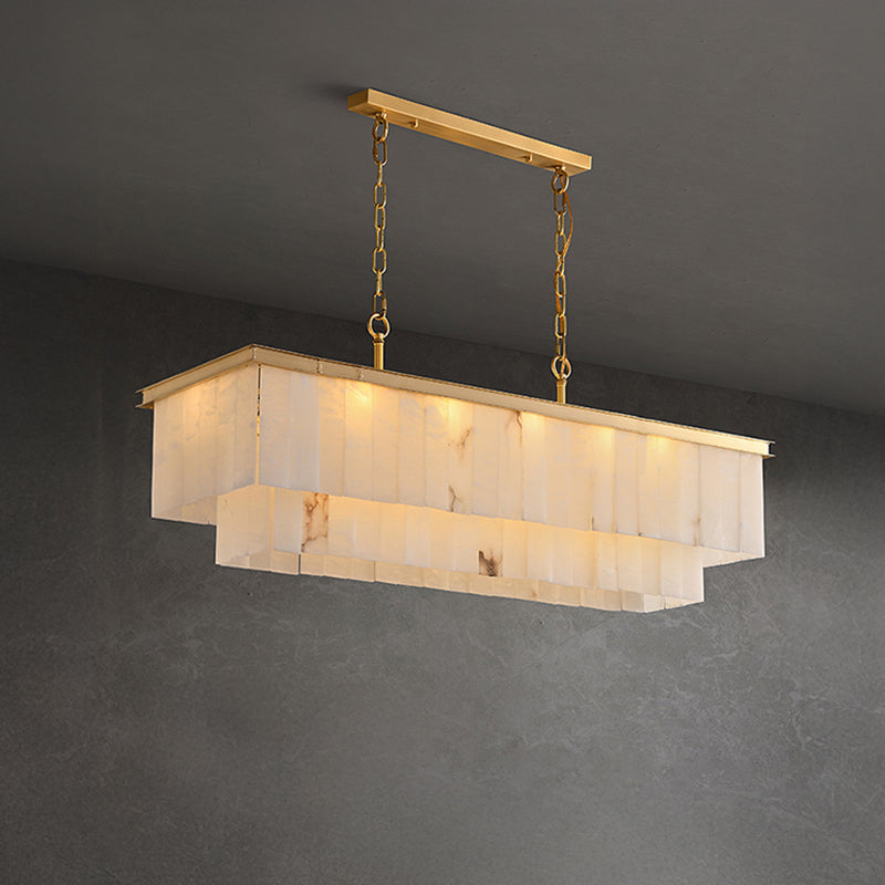 WOW Rectangular Alabaster Chandelier-wow2854